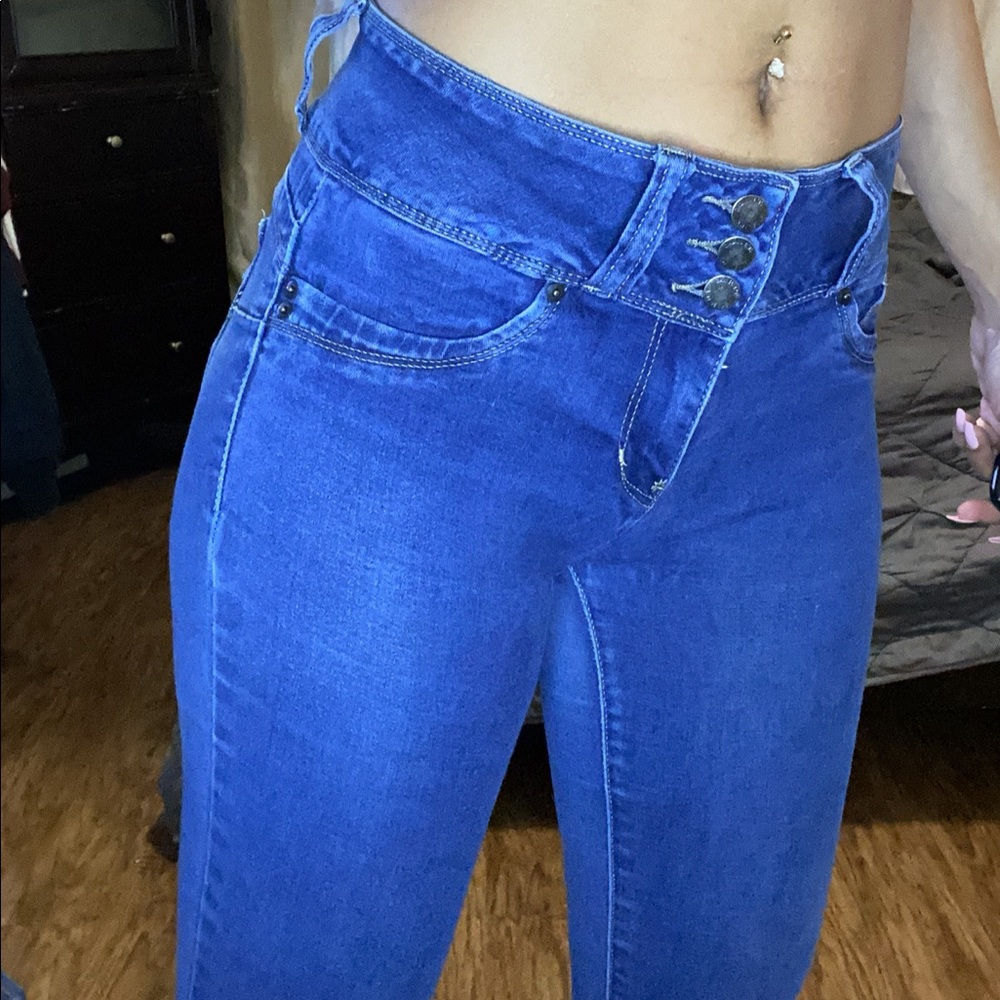 Dark blue skinny jeans